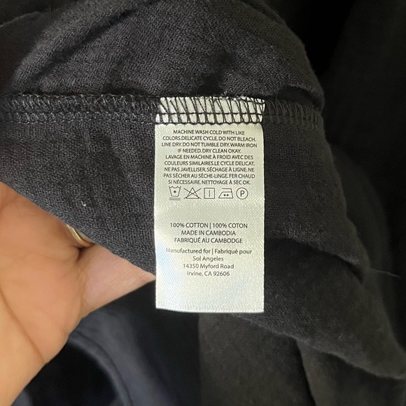 Sol Angeles Plus Size Black Gauze Maxi Dress 18-22 Flowy Summer Resort - Picture 10 of 14